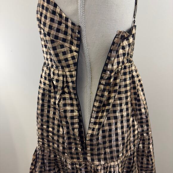 J.Crew Lurex black and gold Dress - Picture 8 of 12